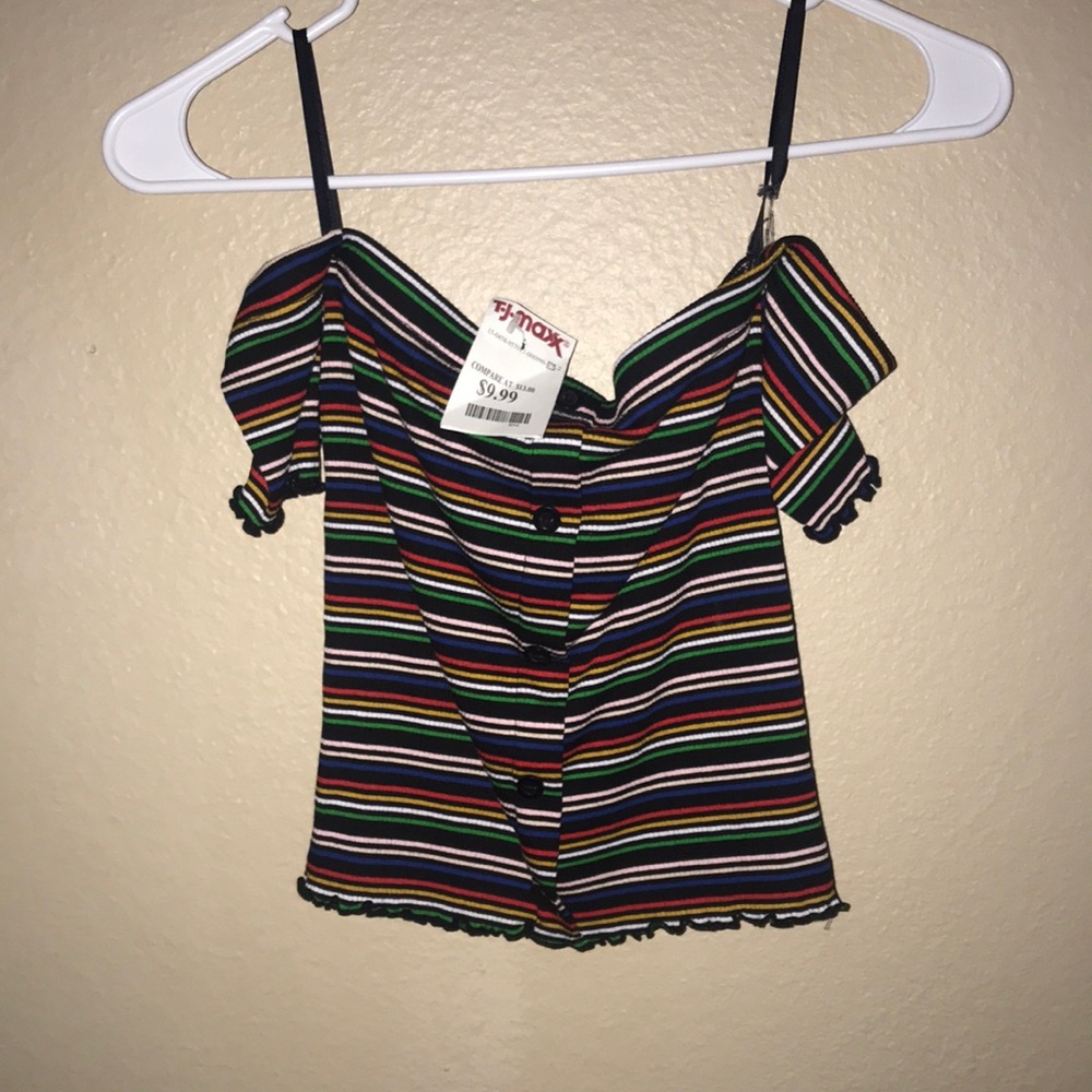 Off the shoulder crop top